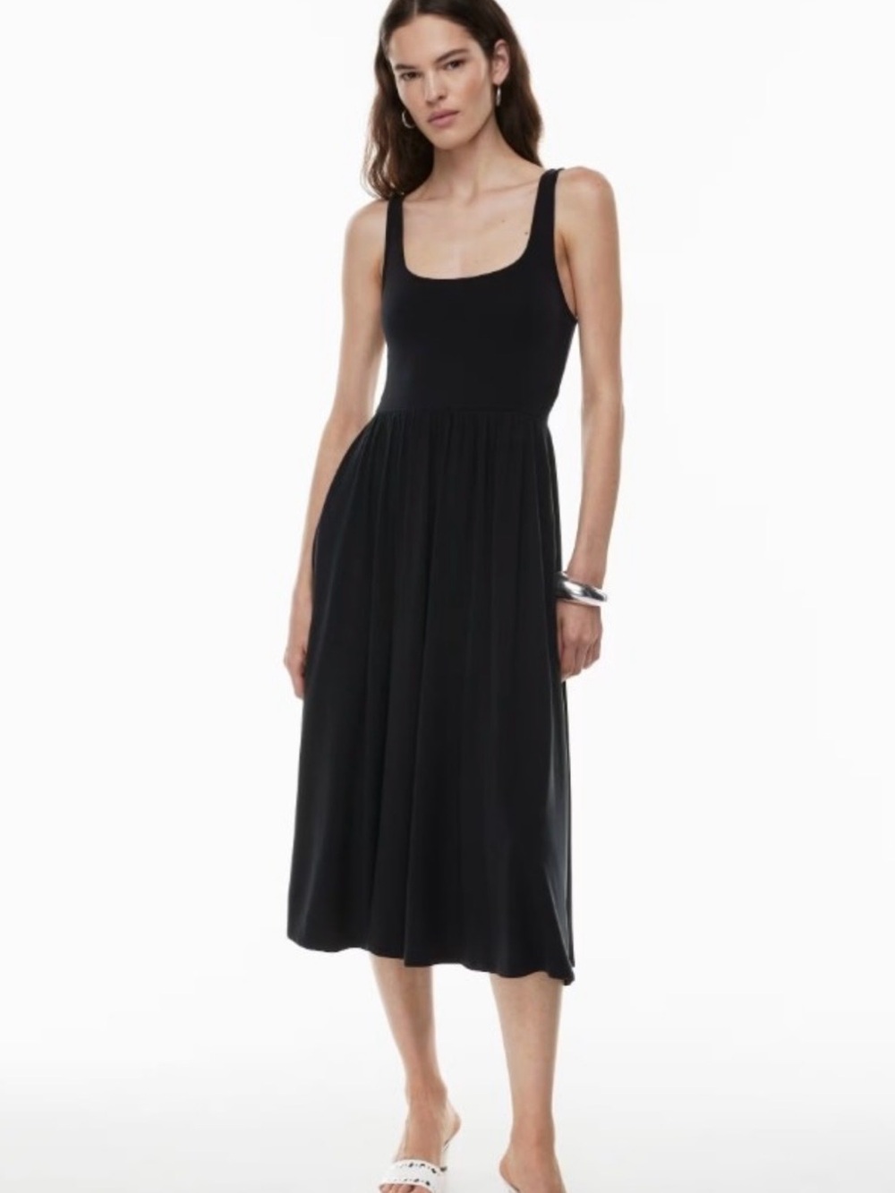 Aritzia Market Midi Dress in Black